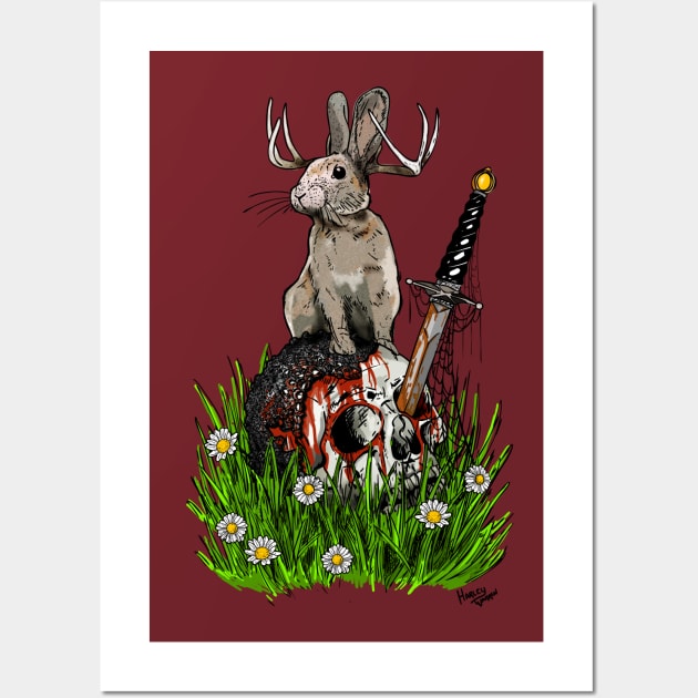 Jackalope Wall Art by Harley Warren